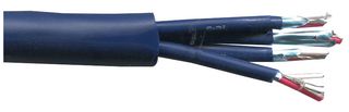 PELB0580 - 8 Core Balanced Microphone Cable, 20/0.1mm, Blue, 50m