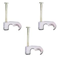 PELB0633 - Twin Cable Clip, White, 2x 5mm Cables, Pack of 100