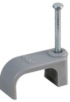 CCTED2.5G100 - Double Twin & Earth Cable Clips, 2.50m, Grey, Pack of 100