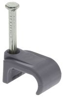 QDC2 - Twin & Earth Cable Clips, 2x 2.5mm, Grey, Pack of 100