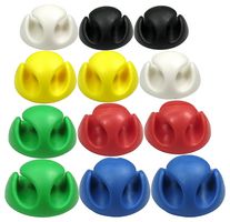 CDT-22MX - Cable Tidy, Double Channel, Mixed Colours, Pack of 12