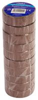 IM50710BR - PVC Electrical Insulation Tape, 20m x 19mm, Brown, Pack of 10