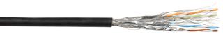 268-466-000 - TourCat Cat6A Flexible S/FTP Network Cable, 100m, Black