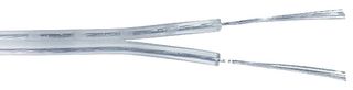 CA-2C-20AWG-CL - UL2468 Cable, 2 Core, 20AWG, Transparent, 10m