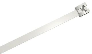 MB200IN - Metal Barbed Nylon Cable Ties, 200mm x 3.5mm, Natural, Pack of 100