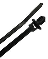HFC210 FIR B - Fir Tree Mountable Cable Ties, 210x4.8mm, Black, Pack of 100