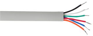 CW1311 6 CORE GREY - CW1311 6-Core D-Shape Telephone Cable Grey 100m Reel