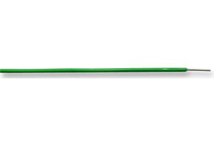 EW1/0.6GRN100M - Solid Core Equipment Wire, 1/0.60mm, Green, 100m