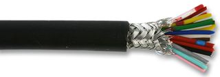 MP002377 - 7-2-20C 20-Core Screened Cable, 0.2mm, Black, 25m