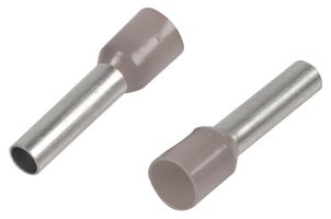 PP01539 - French Single Ferrule 2.5mm Grey, 100 Pack