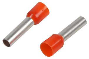 PP01540 - French Single Ferrule 4mm Orange, 100 Pack