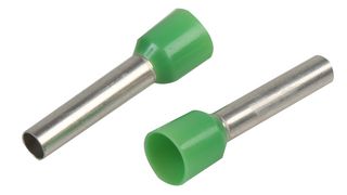 PP01541 - French Single Ferrule 6mm Green, 100 Pack