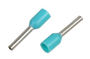 PP01548 - German Single Wire 0.34mm Ferrule Turquoise, 100 Pack