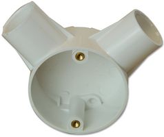 CJB25/2W. - 2-Way Angle Box - 25mm System - White