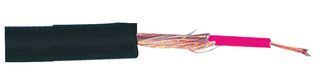 E638 - Single Core Screened Audio Cable Black 3mm Dia. 100m Reel
