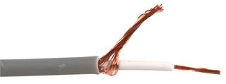 JY-1088. - Single Core OFC Screened Audio Connection Cable Grey 1.60 Dia. 100m Reel
