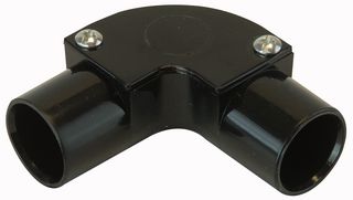 IE20 BLACK - Inspection Elbow 20mm Black