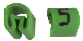 PTV3 5 GREEN 100/BAG - Cable Marker 5 Green 100 Pack