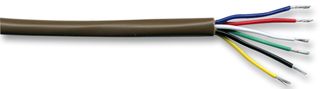 6C ALARM BROWN 100M - Security Alarm Cable 6 Core Brown 100m