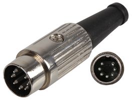 610-0700 - 7 Pin Nickel Standard DIN Plug