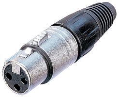 NC3FX - 3 Pole Professional XLR Socket, NC Series