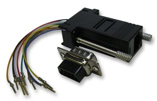 70469R - 8 Pin RJ45 Socket to 9 Way D Sub Plug Adaptor