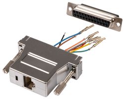 MHDA25-SMJ8-M-K-RC - RJ45 Socket to 25 Way D Sub Socket Modular Adaptor