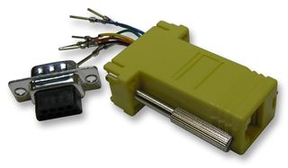MHDA9-PMJ8-Y-K - Modular Adaptor 9 Way D Plug, Yellow
