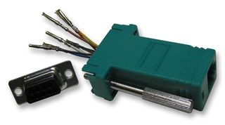 MHDA9-SMJ8-G-K - Modular Adaptor 9 Way Socket, Green
