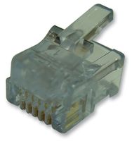 101-060610-24 - RJ12 Plugs Solid Wire / Round, 10 Pack