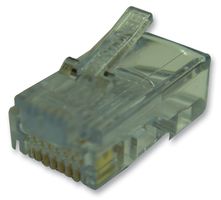 110-080810-24 - RJ45 Plugs Solid Wire / Round, 10 Pack