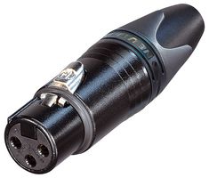 NC3FXX-BAG - Socket, XLR, Black