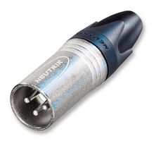 NC3MXX-D - XLR Plug, Nickel, 3 Pole, 100 Pack