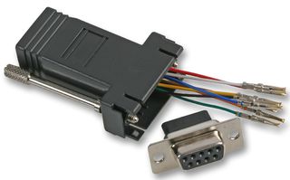 UT152 - 8 Pin RJ45 Socket to 9 Way D Sub Socket Adaptor