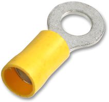 PP01726 - Ring  Crimp Terminal Yellow 4mm 48A, 100 Pack