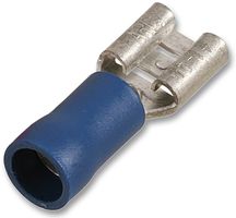 PP01759 - Female Push On  Crimp Terminal Blue 16A, 4.8mm x 0.5, 100 Pack