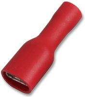 PP01787 - Female Push On Crimp Terminals Red 12Am 6.3mm, 10 Pack