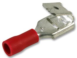 PP01871 - 6.35mm Crimp Terminal Multi Stack Disconnector, Red 100 Pack