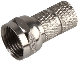 PSG04274 - Twist-On F Type Plug with Nickel Plated Brass Body, RG58U