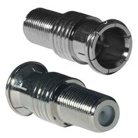 V17-004 - F Type Plug to F Type Socket Adaptor, Pack of 10