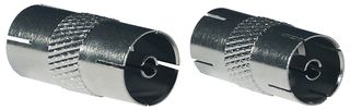 V17-024B - TV Coaxial Socket to TV Coaxial Socket Adaptor - 10 Pk V17-024B