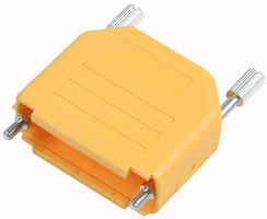 MHDPPK15-Y-K - D-sub Hood, Plastic, Top Entry, Yellow, 15 Way, (DPPK15-Y-K)
