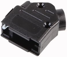 OS-DVPK09 - D-sub Hood, 9 Way,  45 Degree Entry, Plastic