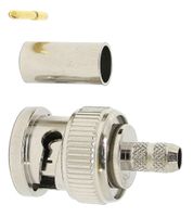339-075-300 - 75 ohm BNC Crimp Plug, DC to 3GHz - HD SD Cable