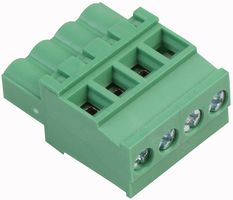20.920M/4-E - Terminal Block, Right Angle Plug, 5mm, 4 Way