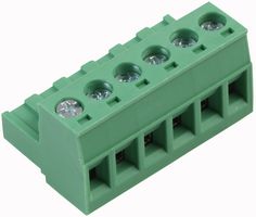 21.950M/6-E - Terminal Block, Plug, 5.08mm, Right Angle. 6 Way