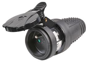 E390F2 - European 16A 2-pin Schuko Free Socket, IP44