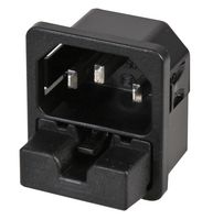 6220.5315 - Fused C14 Inlet, Snap-In, 6.3mm, 1.5mm