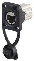 NE8FDX-P6-W - Cat6a Ethercon Feedthru, IP65