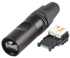 NE8MX6-B - Cat6a Ethercon Connector, Black